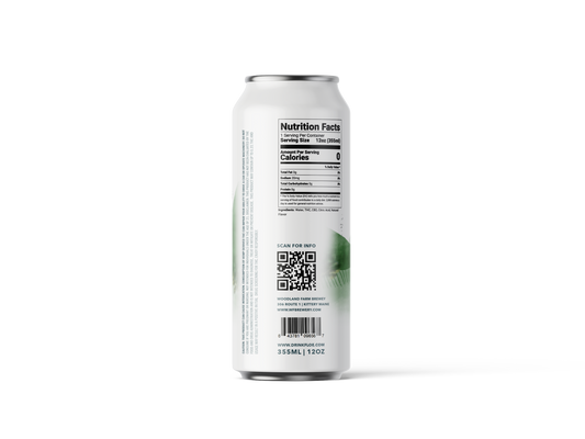 Floe THC CBD Seltzer 5mg - Lime & Mint Flavor - 4 pack of 12oz cans.