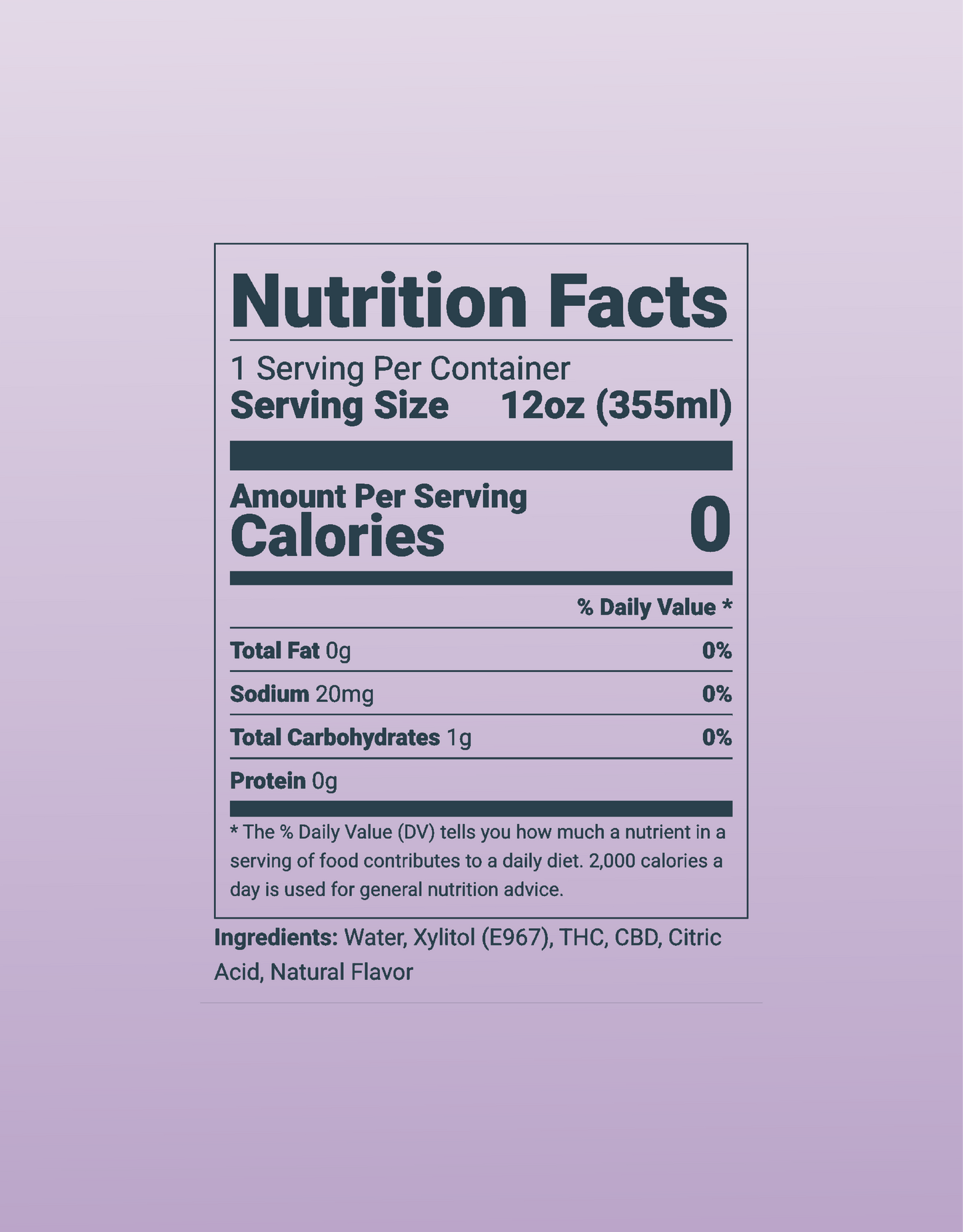 Floe THC CBD Seltzer - Wildberry - 4 pack of 12oz cans.