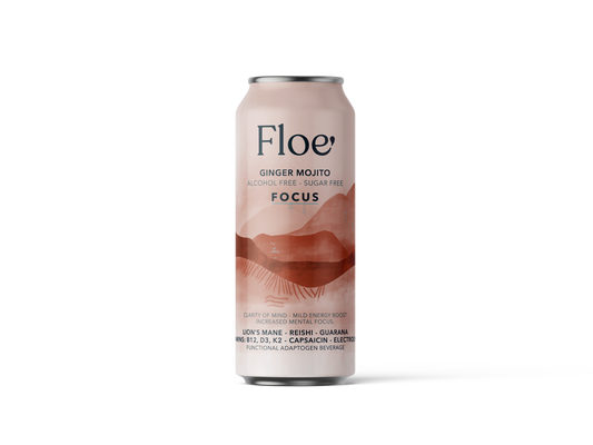 Focus - Functional Mushroom Beverage - 4 pack of 12oz cans