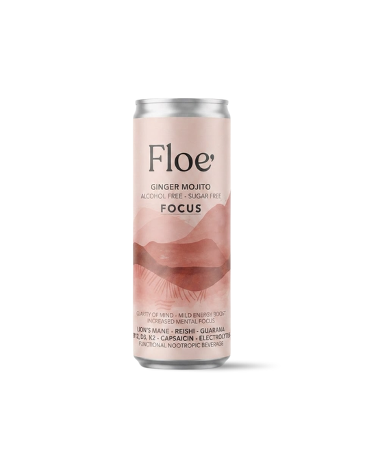 Focus - Functional Mushroom Beverage - 4 pack of 12oz cans